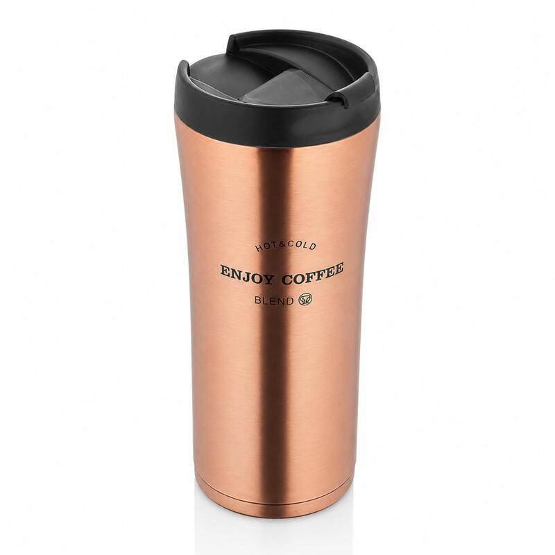 Korkmaz Freedom Stainless Steel Insulated Travel Mug with Lid