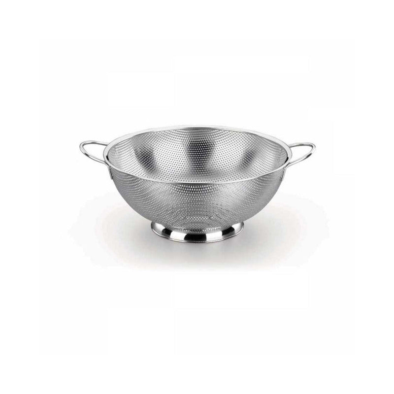 Korkmaz Mega Stainless Steel Footed Colander with Handles, Pasta & Vegetable Strainer