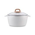 Korkmaz Gusto Non Stick Ceramic Stock Pot with Glass Lid | Multiple Sizes Available