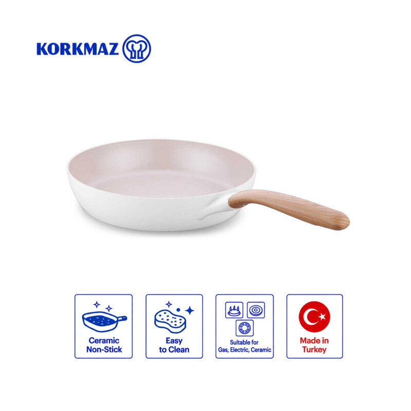 Korkmaz Gusto Ceramic Non-Stick Frying Pan for Gas, Electric & Ceramic Hobs