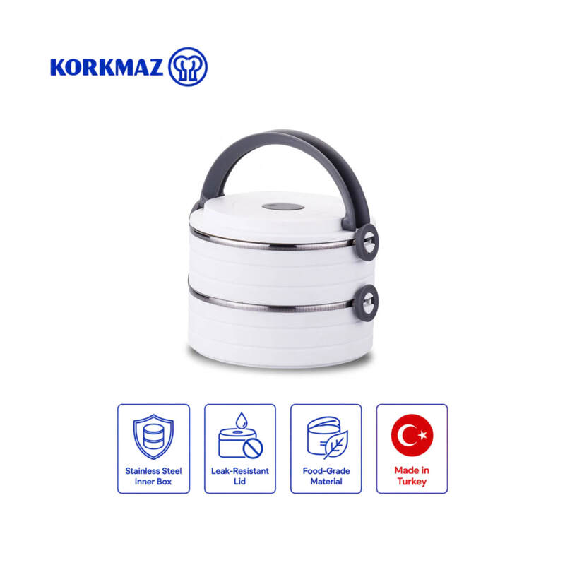 Korkmaz Essentials Warm Stainless Steel Insulated Lunch Box
