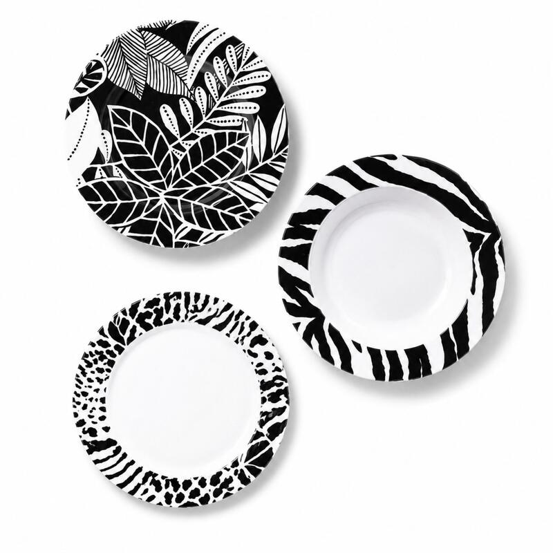 Korkmaz Natura 24-Piece Dinnerware Set for 6, Round Plates & Bowls